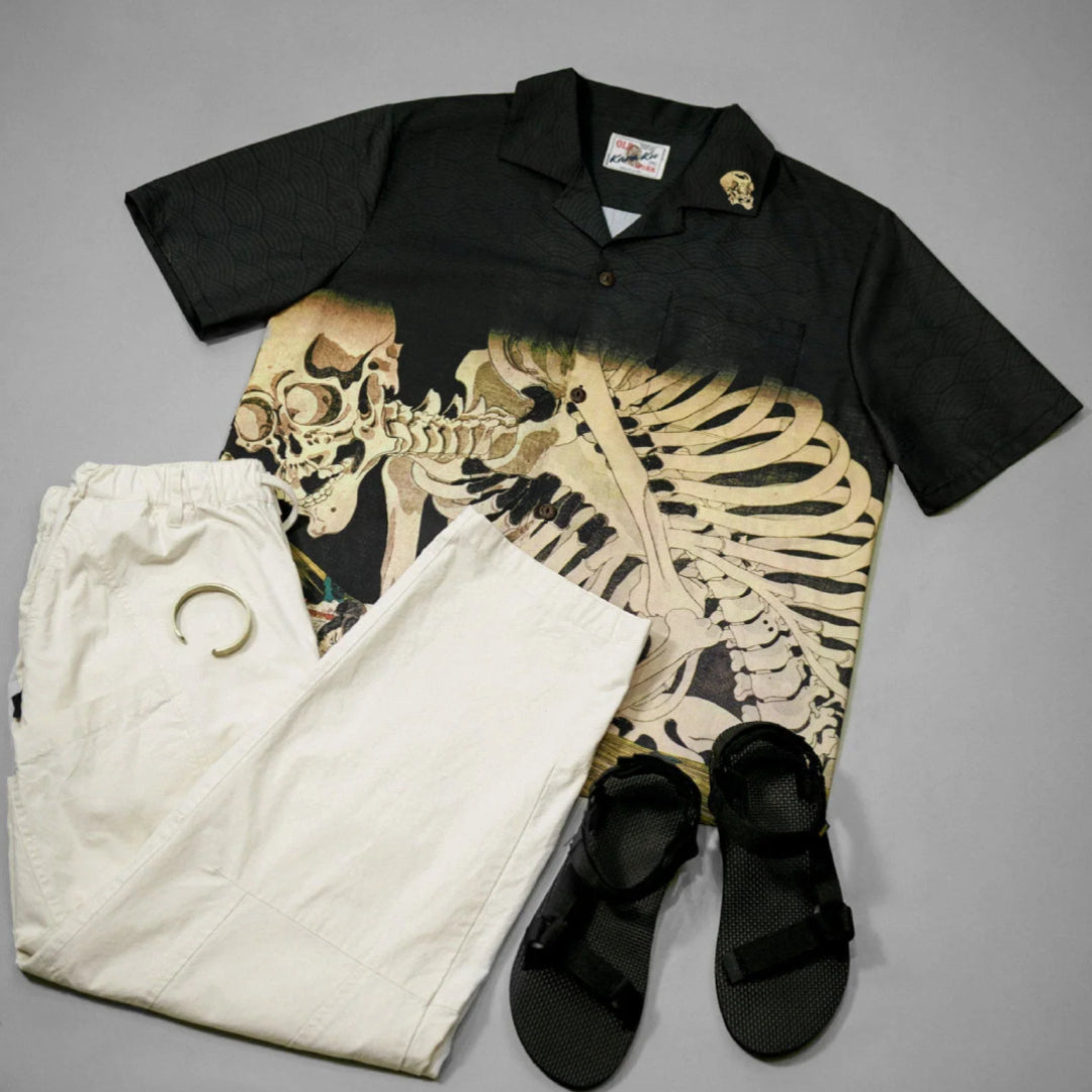 From Myth to Fashion: Discover Shopkaraku’s Takiyasha the Witch and the Skeleton Spectre Shirt