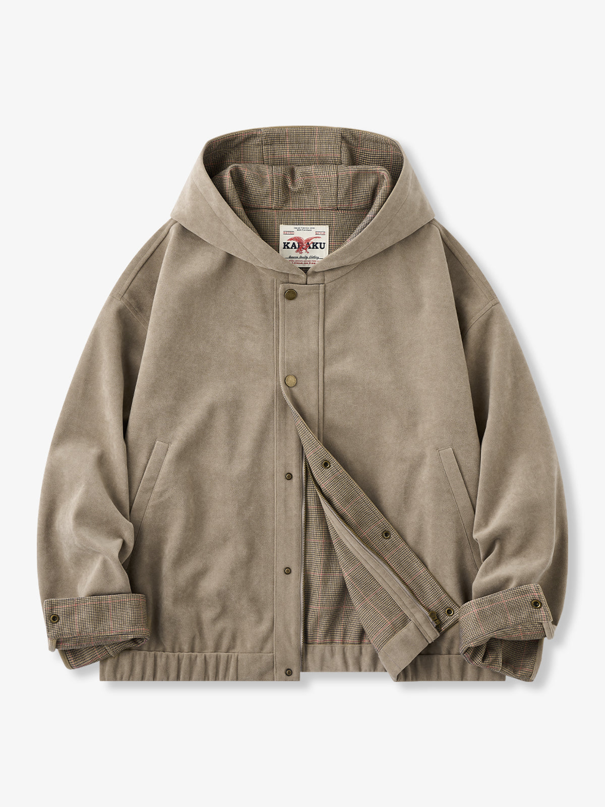 [Pre-Order]Ridge Suede Hooded Utility Jacket