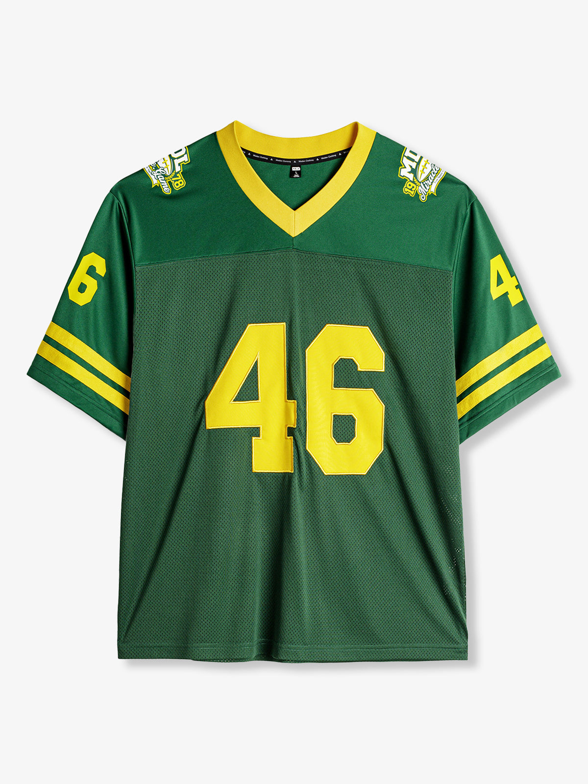 Vintage Football Mesh V-Neck Jersey T-Shirt