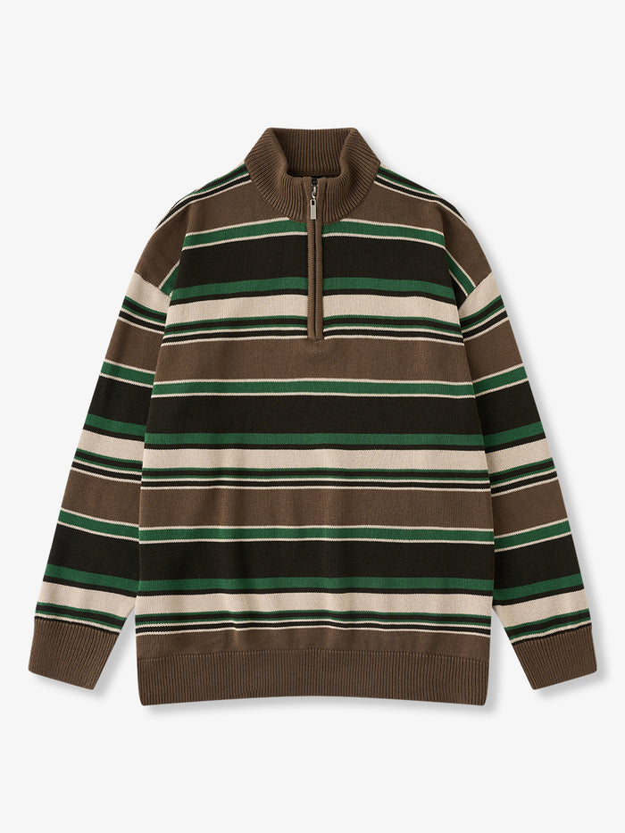 [Pre-Order]Heritage Stripe Half-Zip Sweater