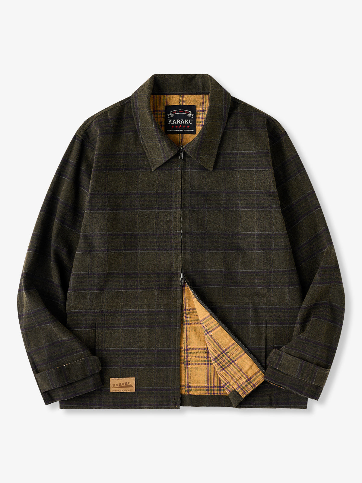 [Pre-order] Double Zip Check Bonded Fleece Jacket