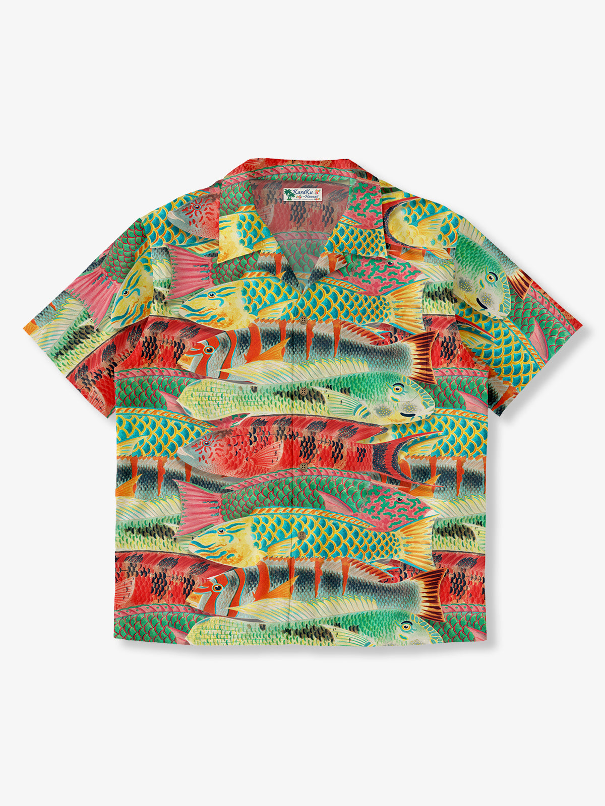 [Pre-order] Watercolor Tropical Fish Allover Print Hawaiian Shirt