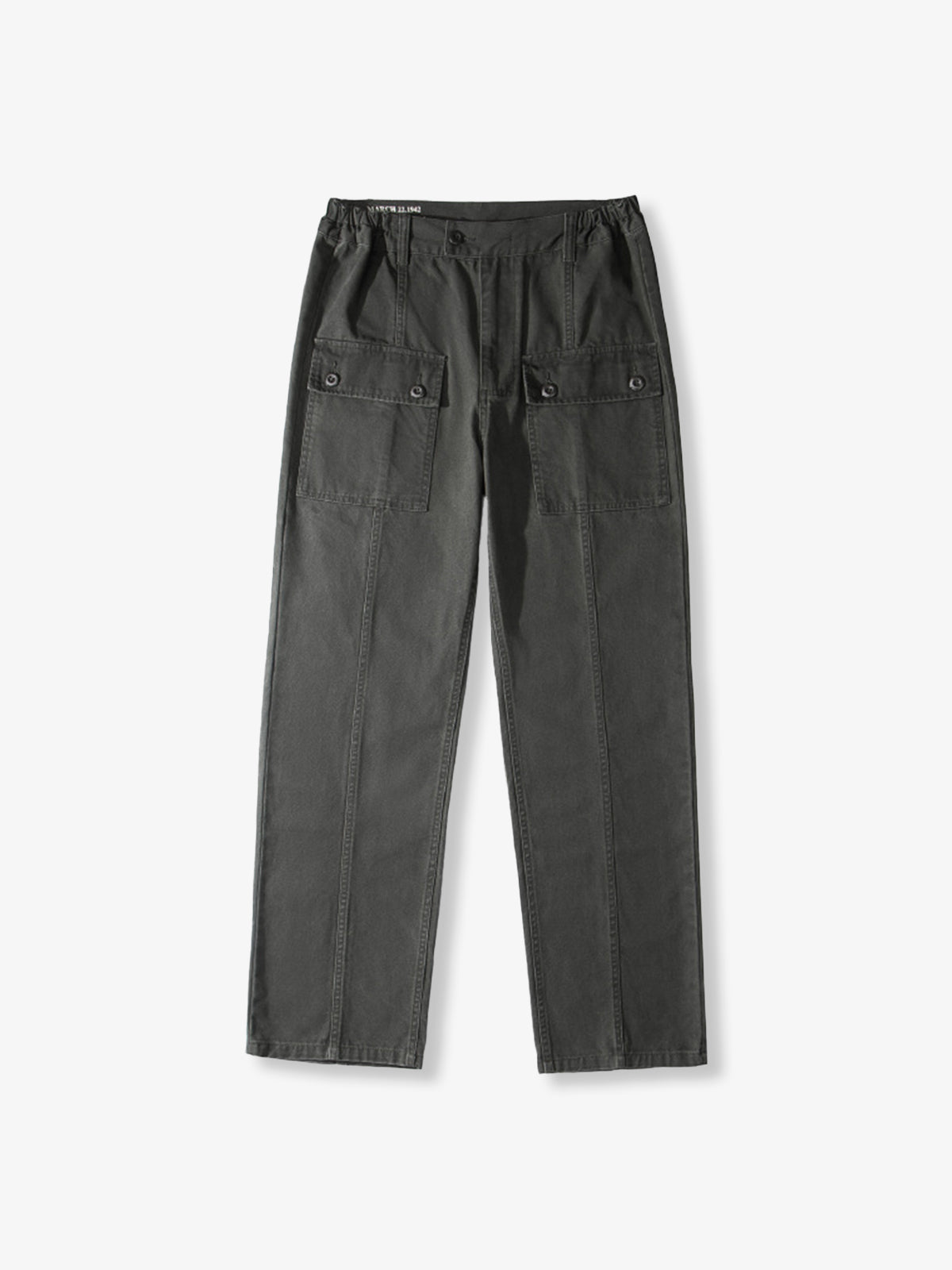 Vintage Military Cargo Pants Cotton Utility Workwear Trousers