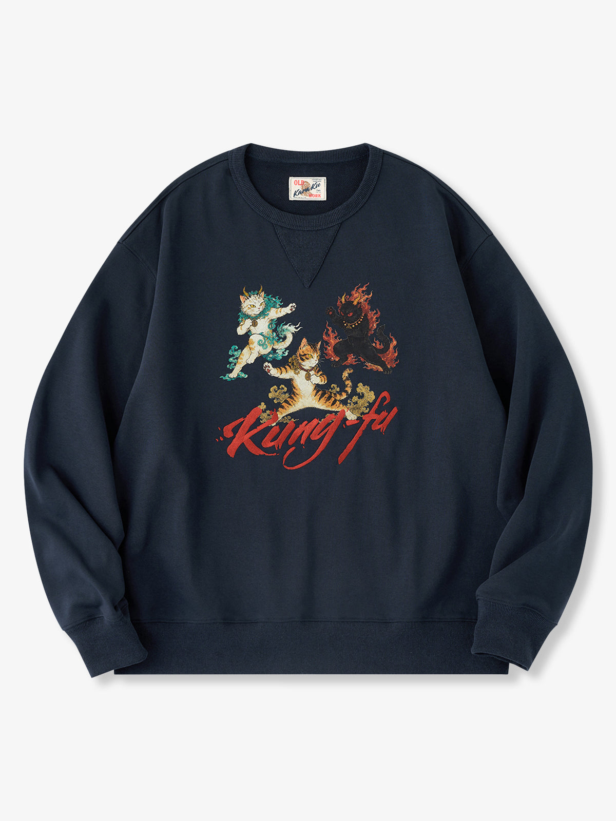 [Pre-Order]Mythic Kung-Fu Cat Crewneck