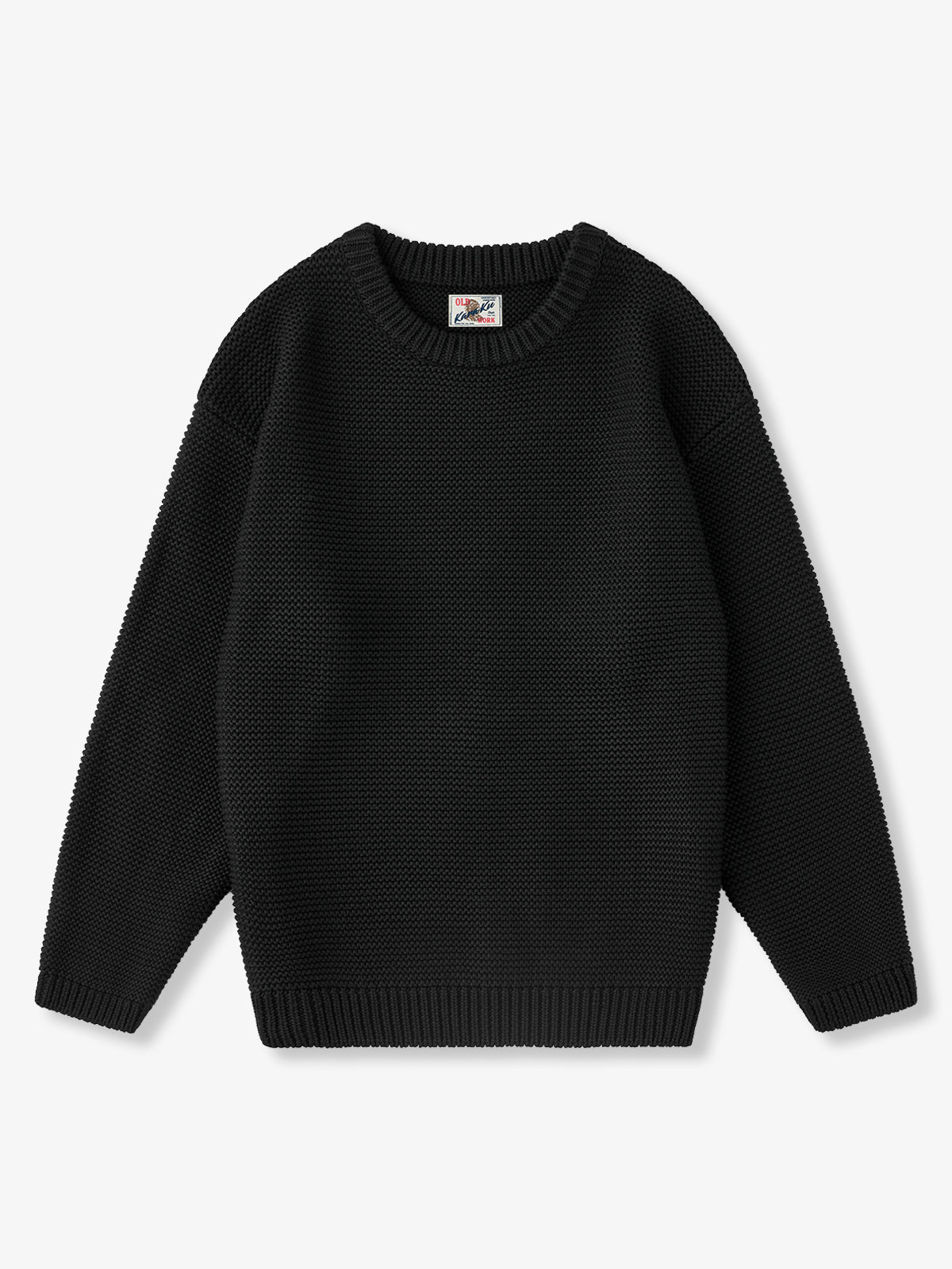 Heavyweight Pearl-Knit Crewneck Sweater