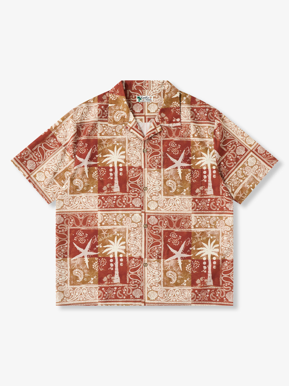[Pre-order] Paisley Tropical Resort Patchwork Hawaiian Shirt