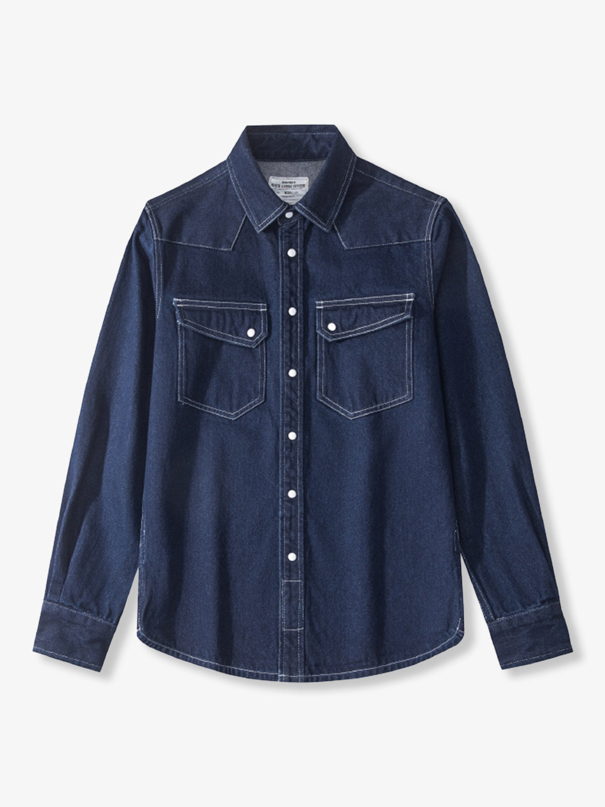 Wabash Western Denim Shirt Indigo Workwear Snap Button
