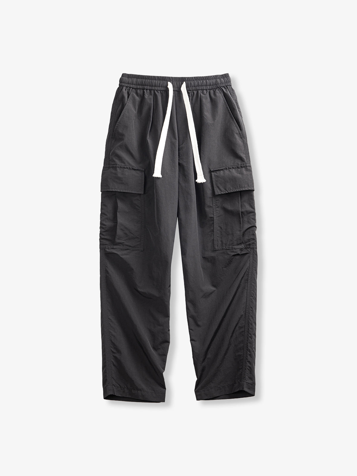 Lightweight Nylon Drawstring Multi Pocket Cargo Pants