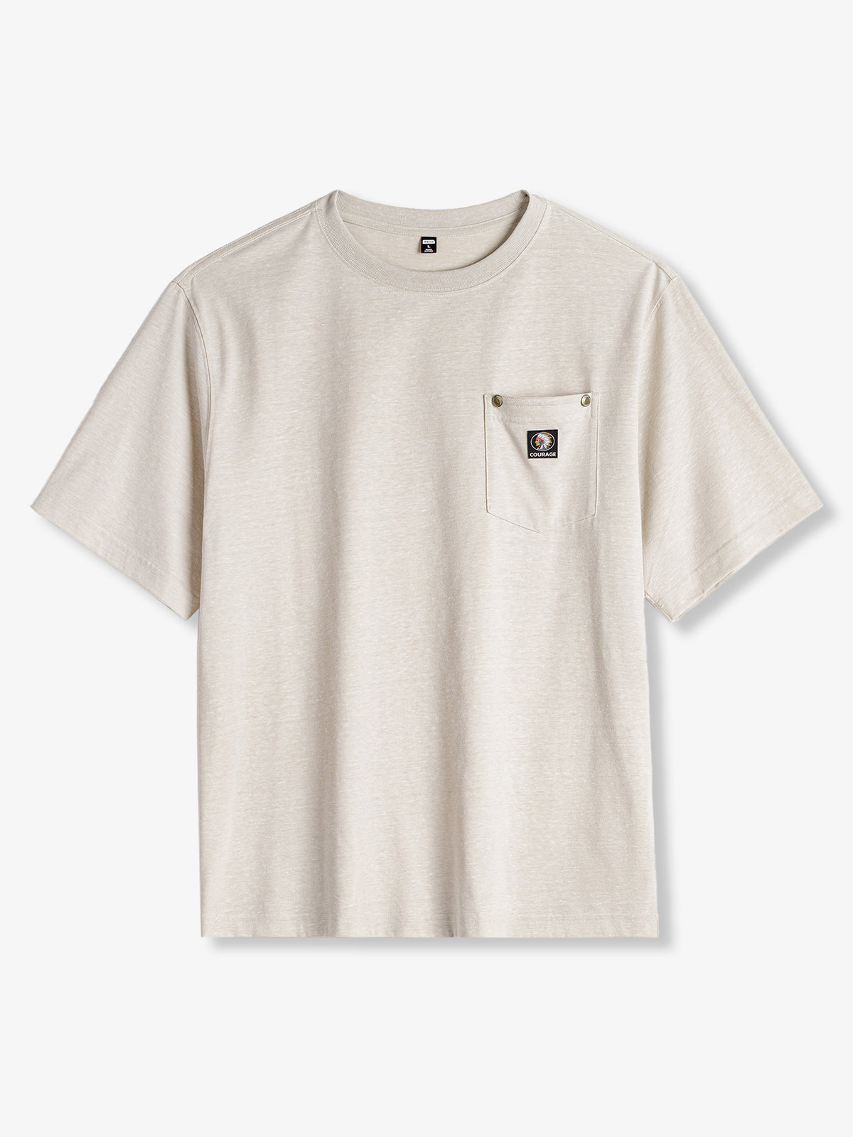 Outdoor Pocket Heather Cotton Blend T-Shirt