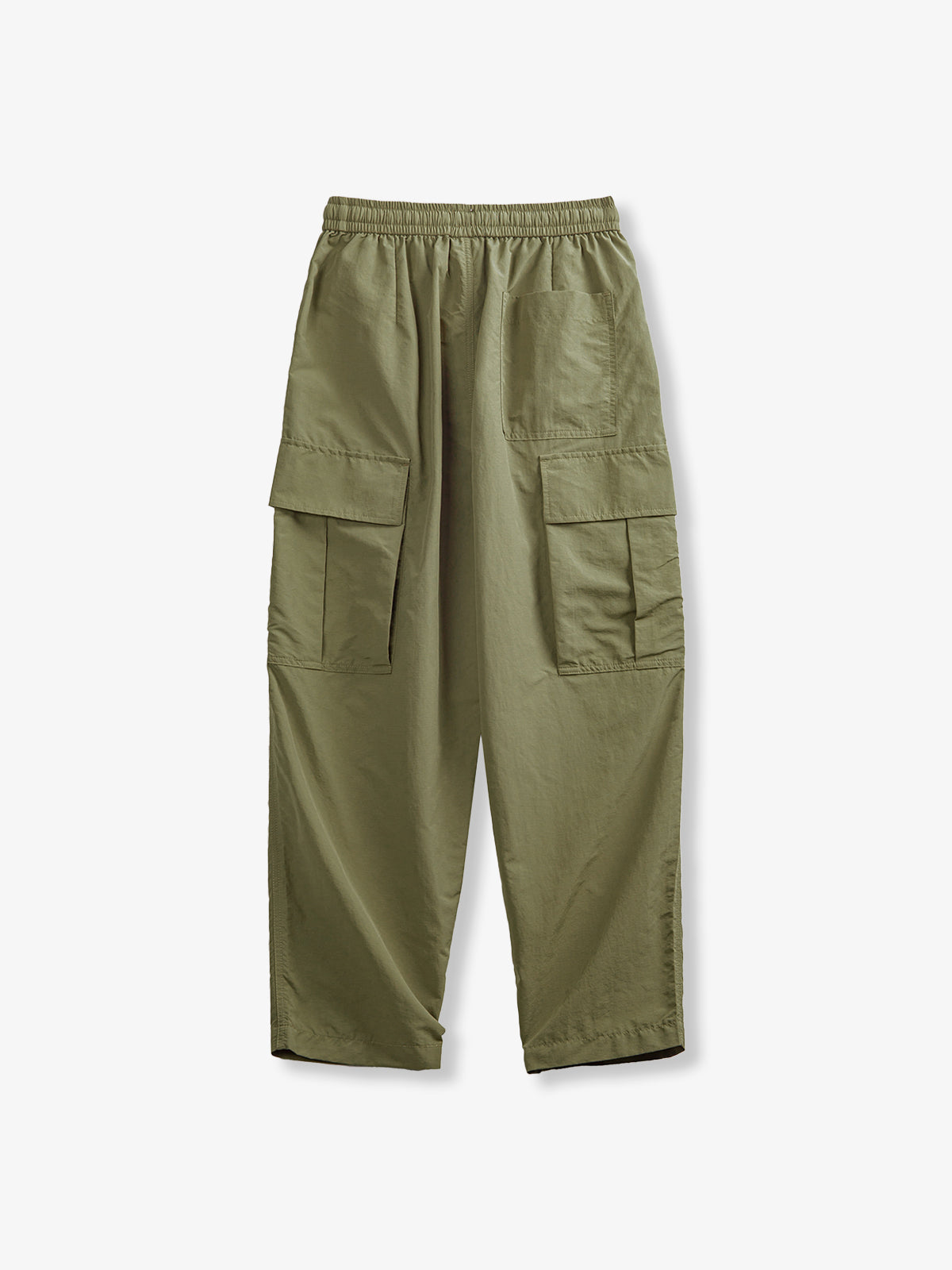 Lightweight Nylon Drawstring Multi Pocket Cargo Pants
