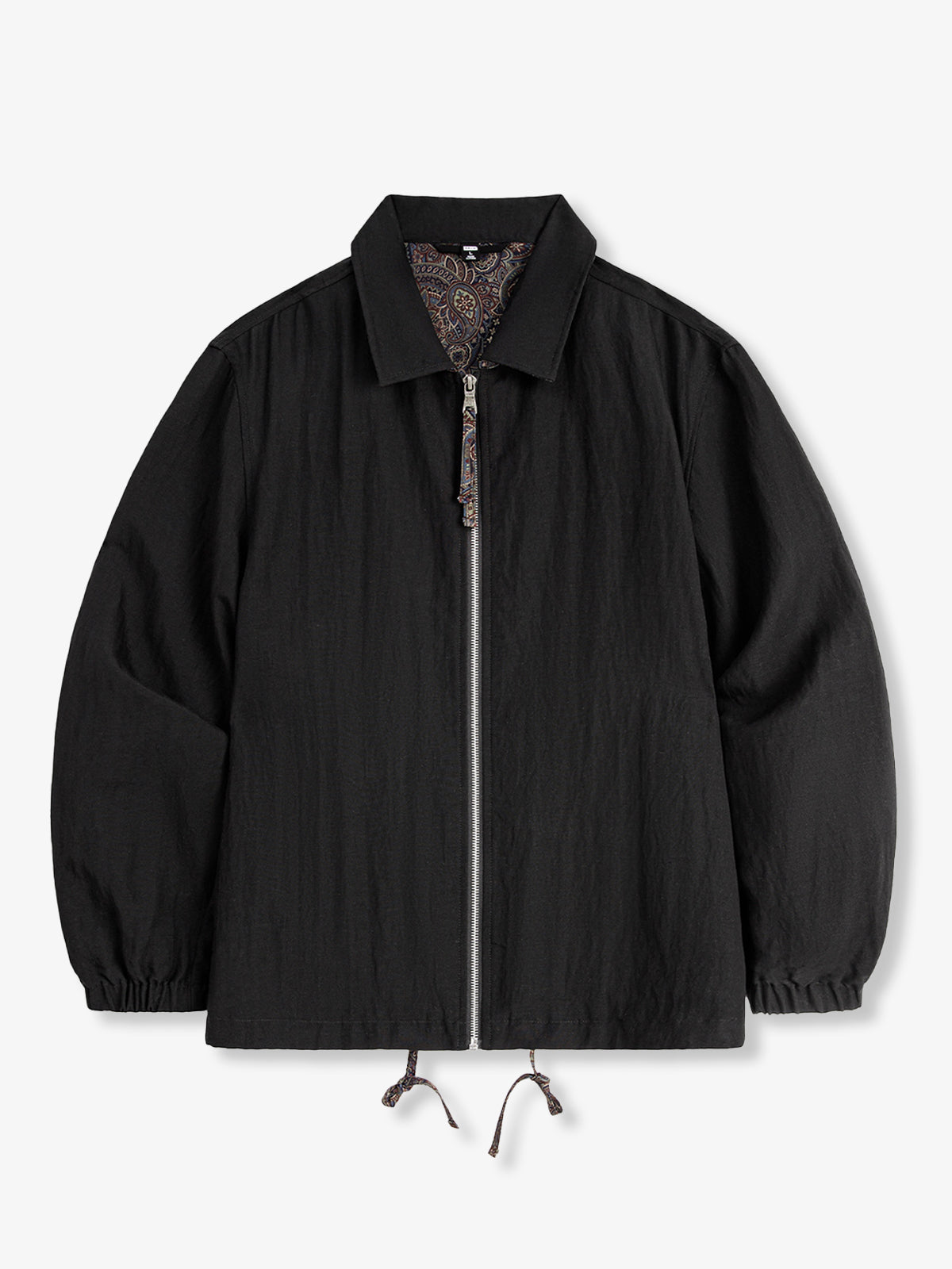 Vintage Lightweight Zip Jacket with Paisley Lining
