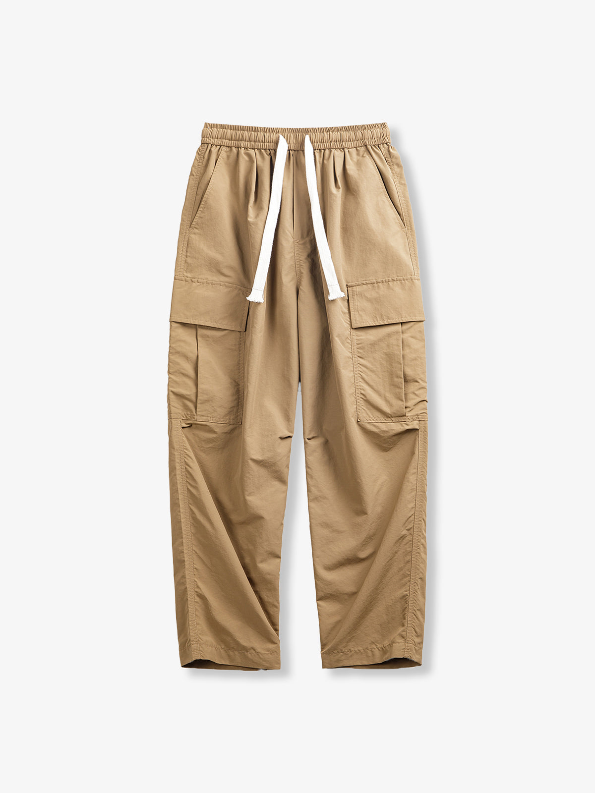 Lightweight Nylon Drawstring Multi Pocket Cargo Pants