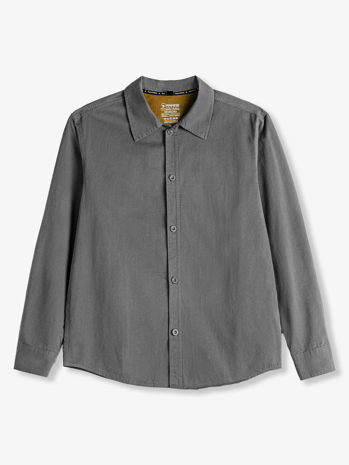 Vintage Washed Cotton Long Sleeve Shirt