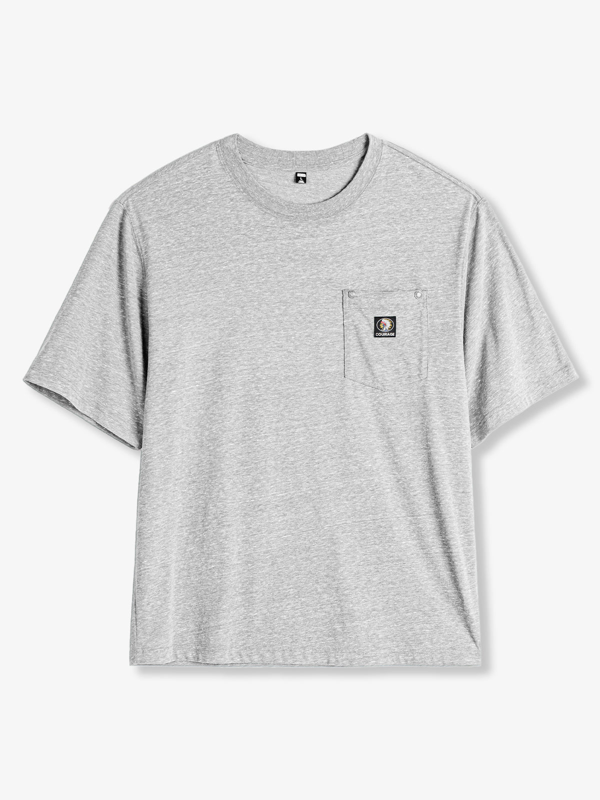 Outdoor Pocket Heather Cotton Blend T-Shirt