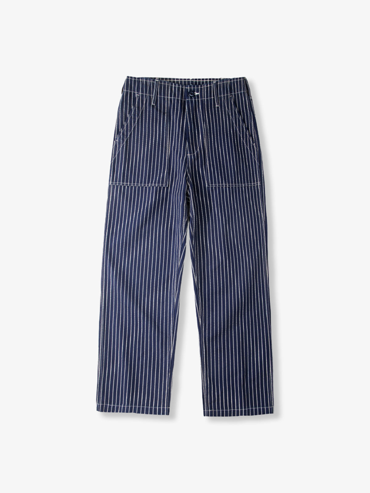 Vintage Workwear Baker Pants Denim Wabash Stripe Trousers