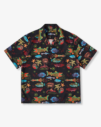 Deep Sea Neon Show'' All Over Print Aloha Shirt – Karaku