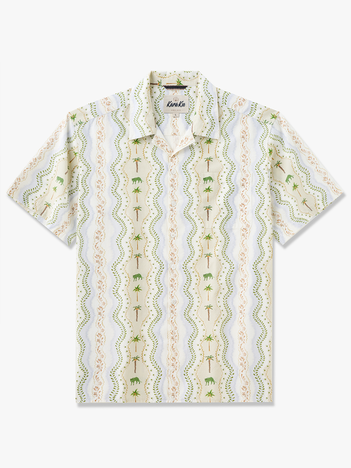 Vintage Coconut Grove Cotton Camp Shirt