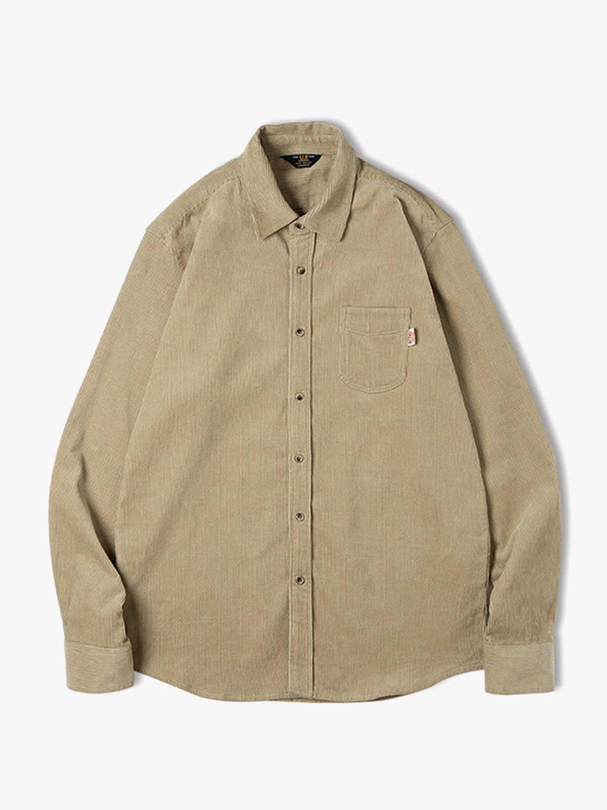 Solid Color Corduroy Work Shirt