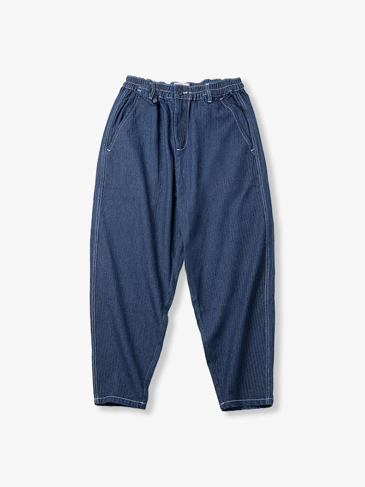 Denim Wide Tapered Easy Pants