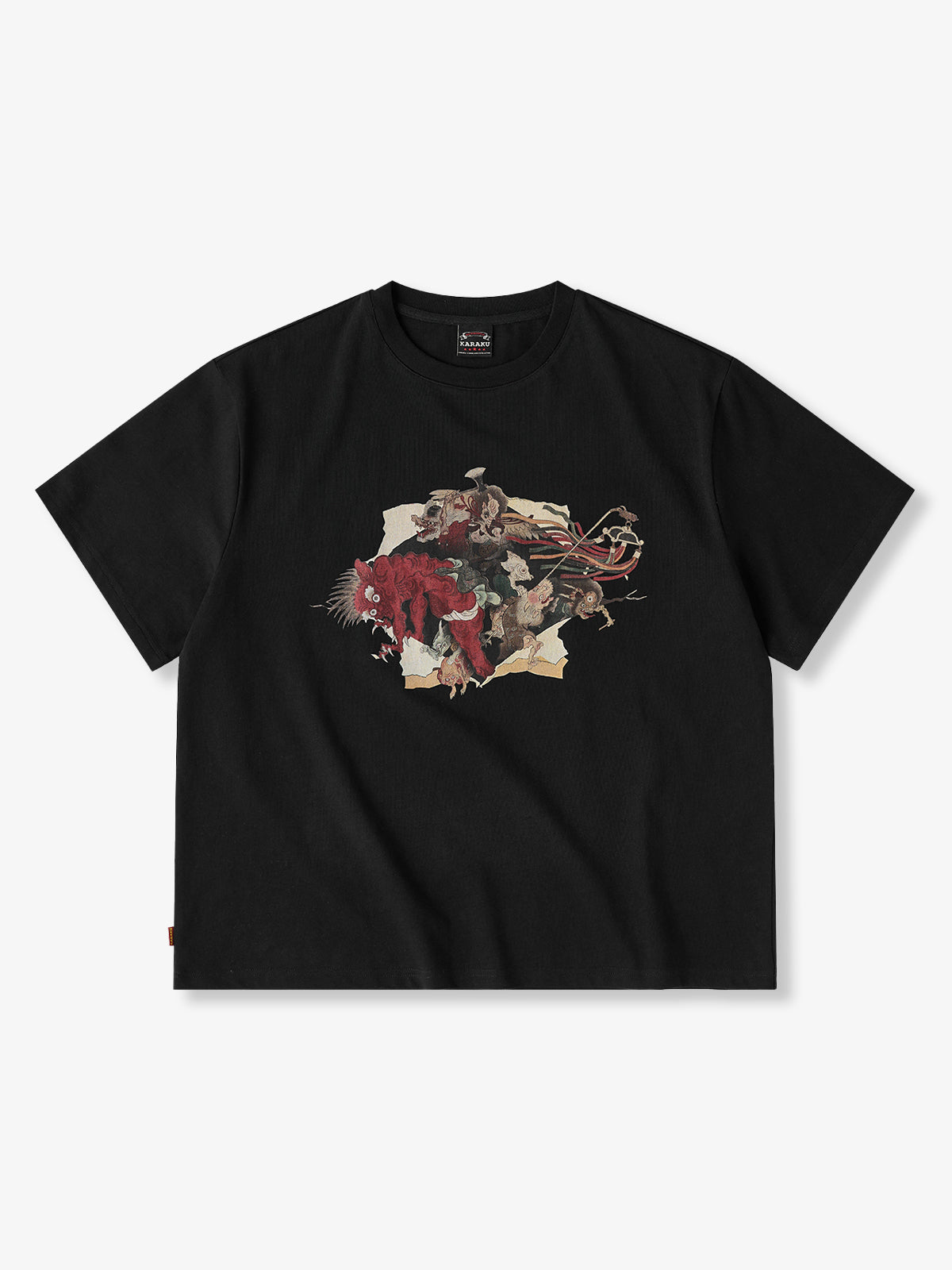 [Pre-Order] Muromachi-Era “Yokai Bursting Through the Emaki” Ukiyo-e Style Printed T-Shirt