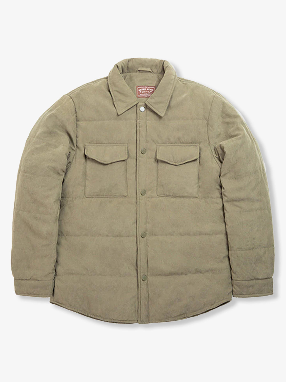 Padded Peach Skin Short Coat