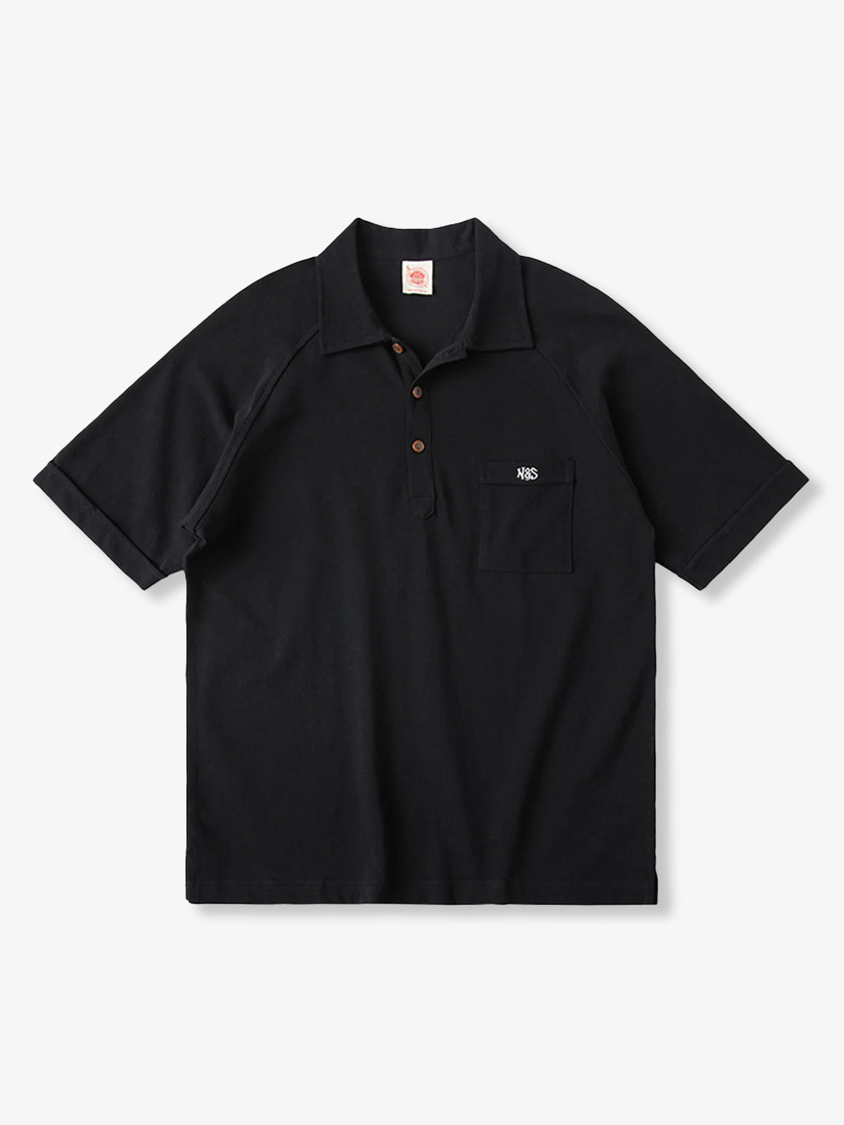Point d'Or Piqué Cotton Raglan Sleeve Polo Shirt