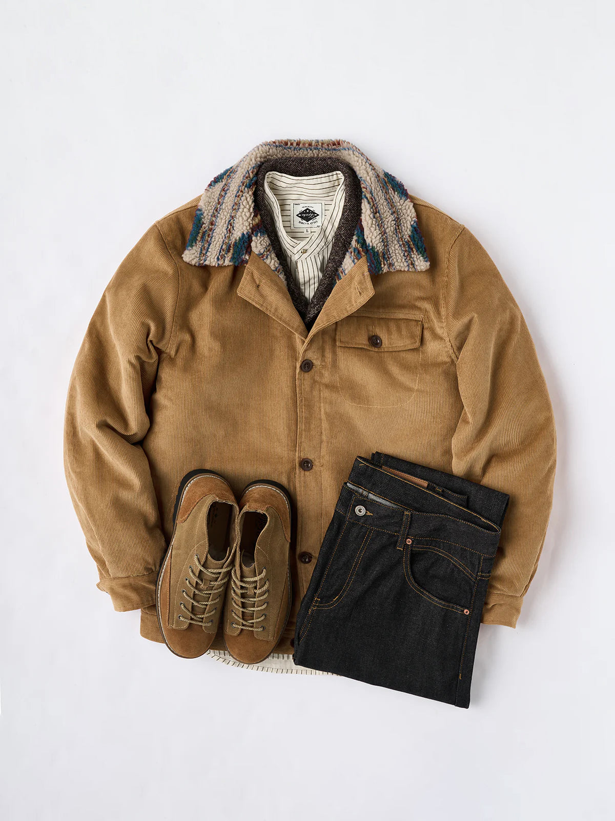 vintage corduroy jacket / blouson / 短丈 Zip-Up Corduroy Jacket Free Shipping - The Vintage Twin