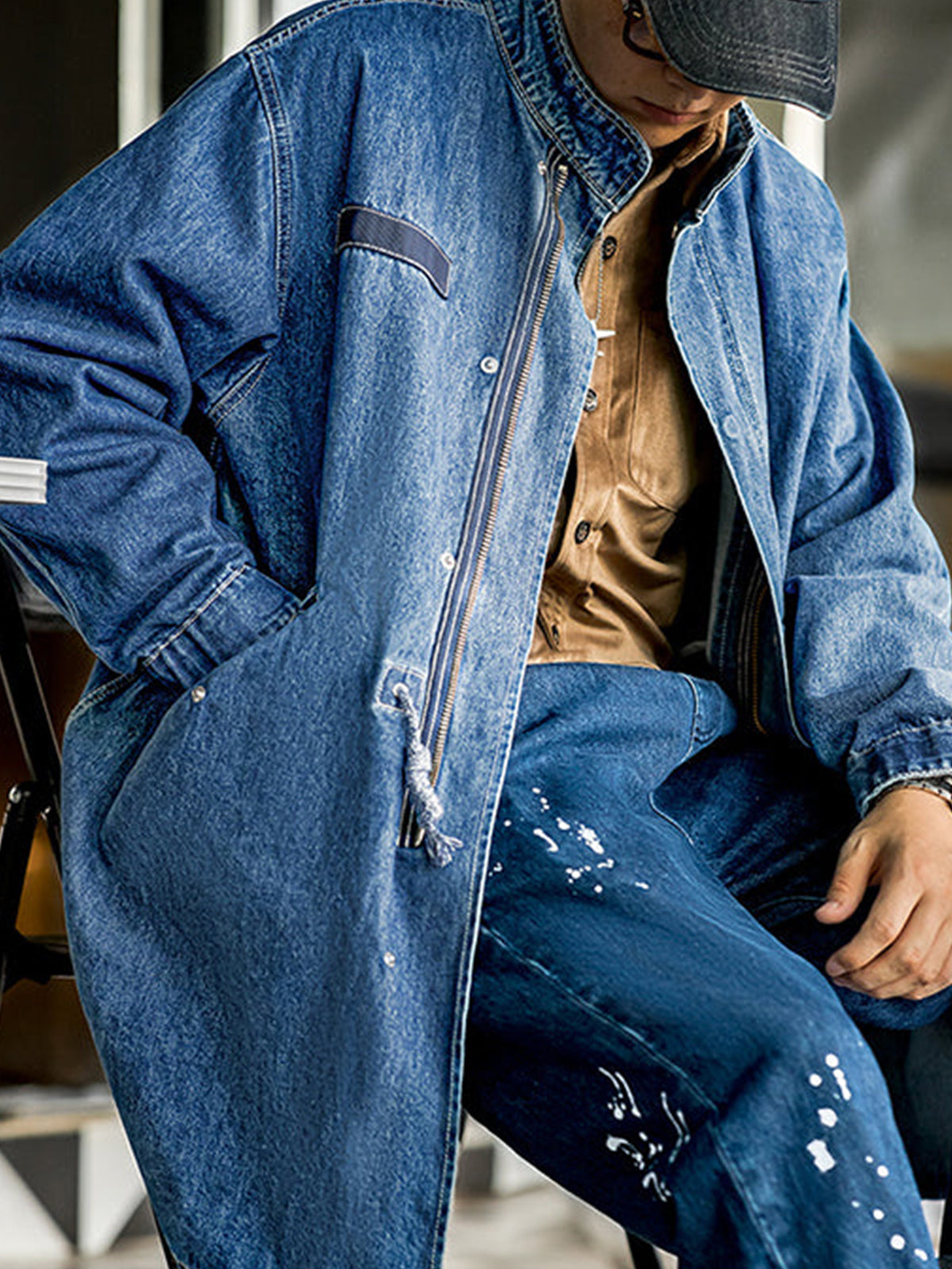 M-65 Modified Denim Fishtail Parker – Karaku