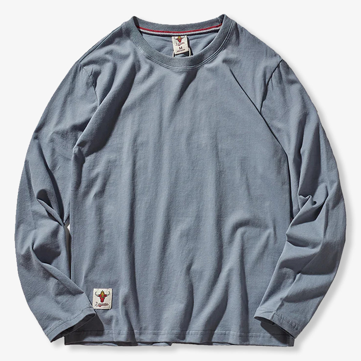 Washed Color Tee 7 Solid Colors- Washed Brushed Cotton Long Sleeve Tee – Karaku