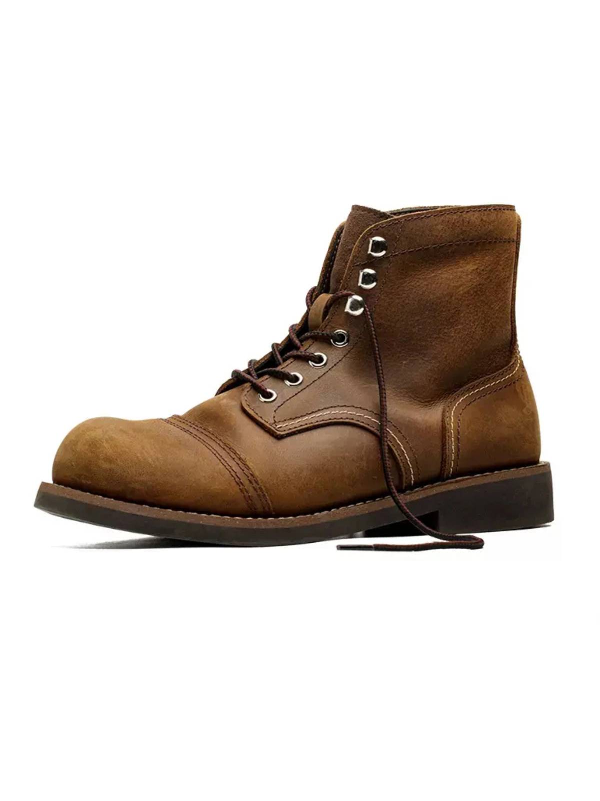 Vintage Biker Leather Work Boots Karaku