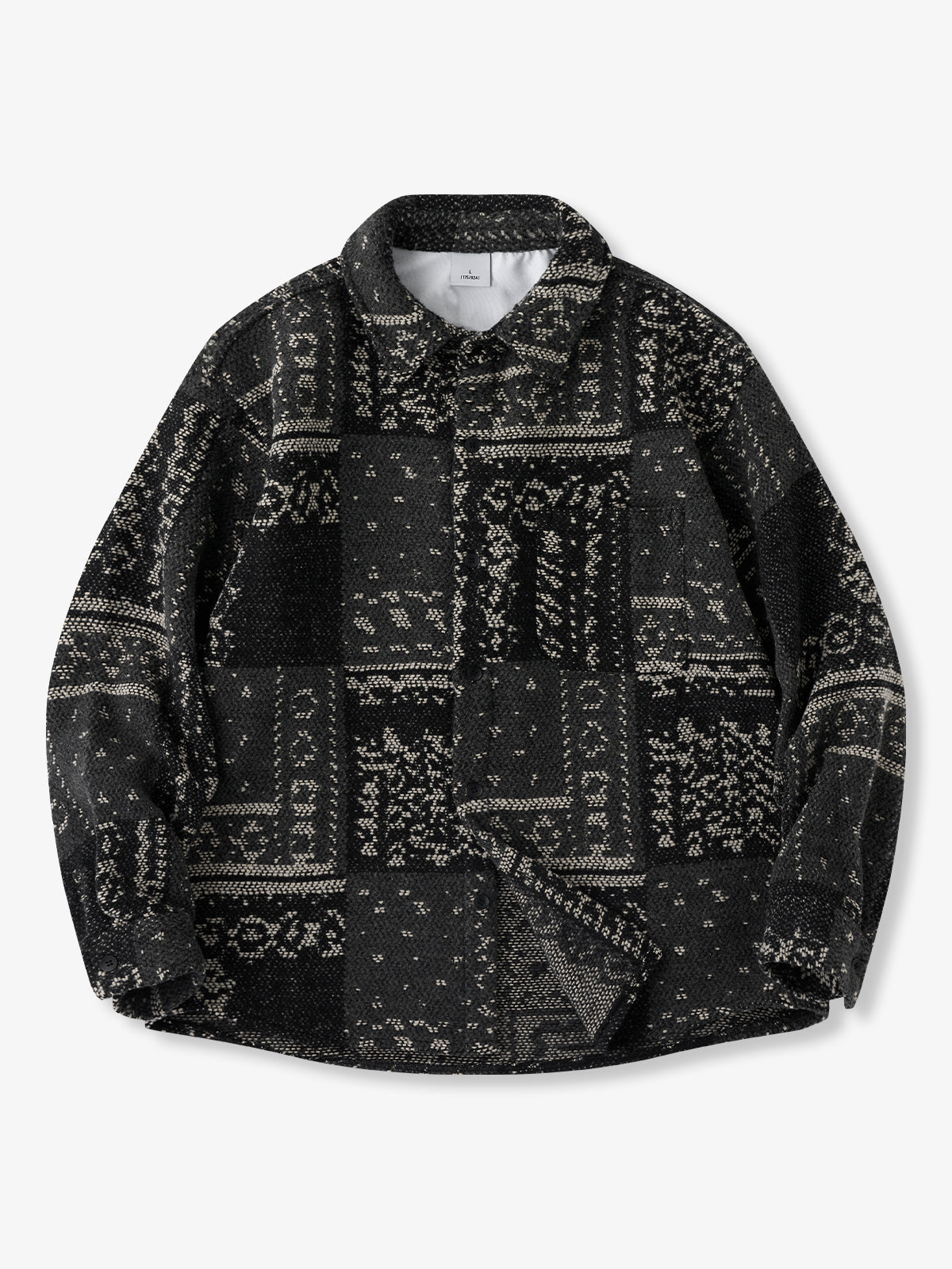 Vintage Patchwork Jacquard Work Jacket